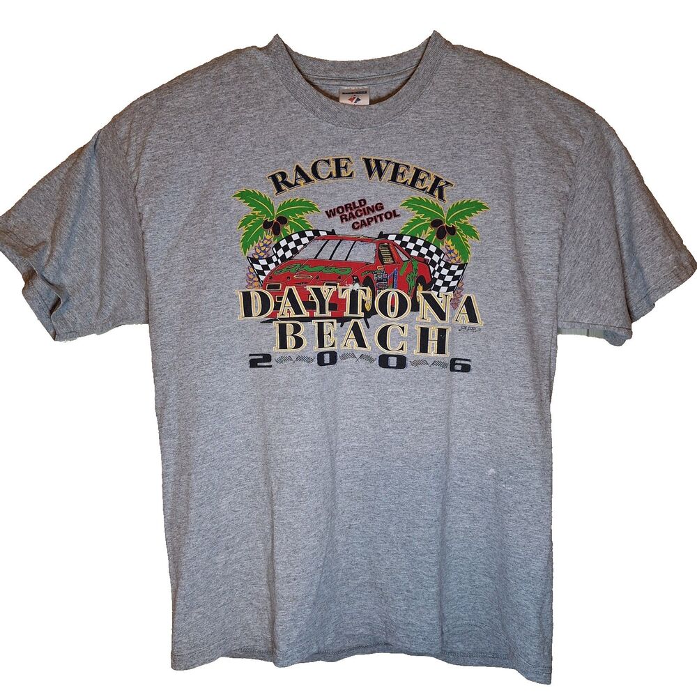 Vintage 2006 Daytona Race Week T-Shirt Size XL Beach World Racing Capital